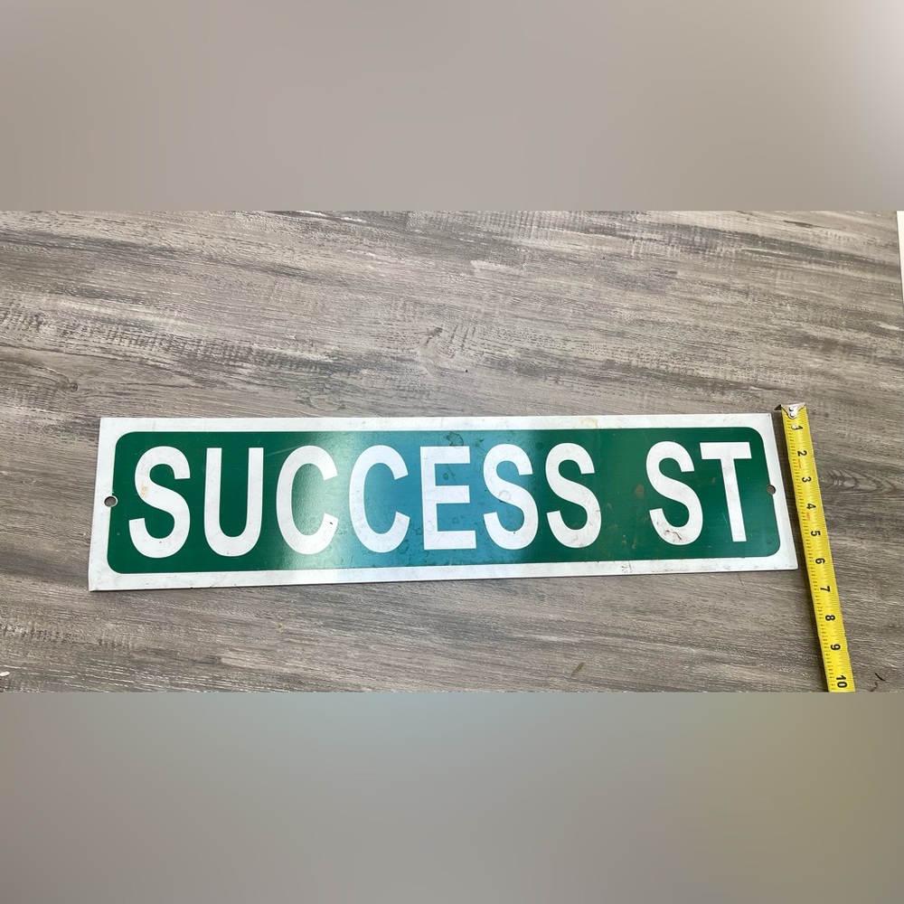 Success Street Sign - Picture 1 of 4